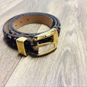 á(ac.cents)LANE BRYANT | Leopard Pr Calf Skin Belt